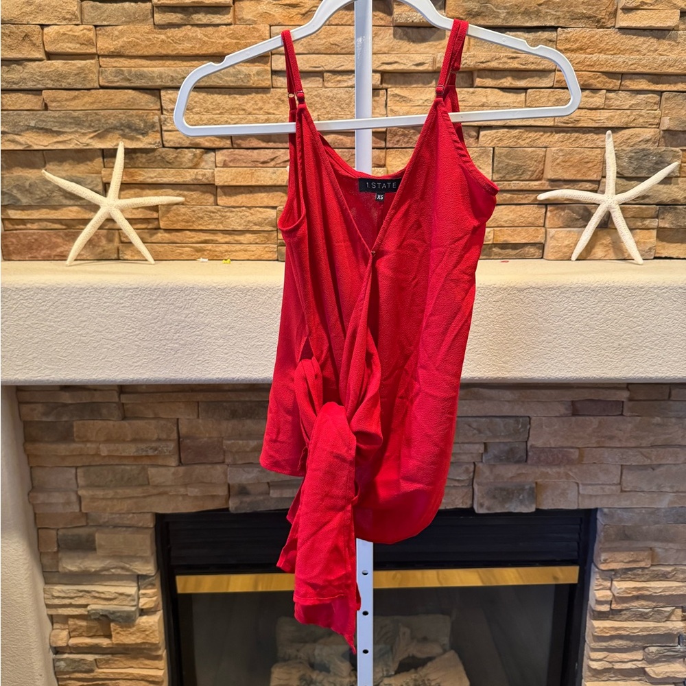 1. State Women's Vibrant Red Tank